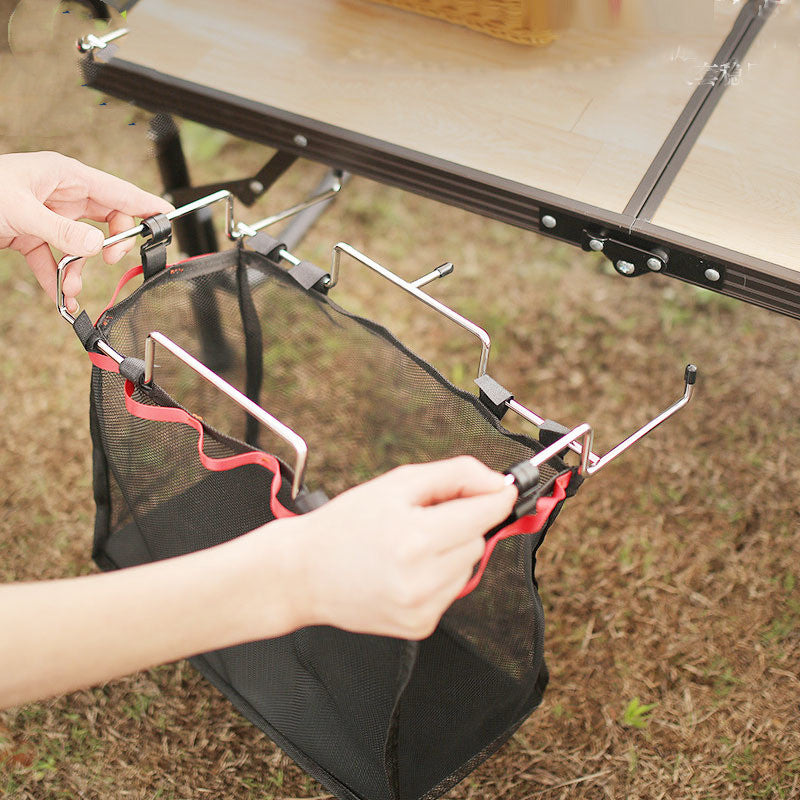 Portable Mesh Storage Rack – Easy Organization for Camping Trips
