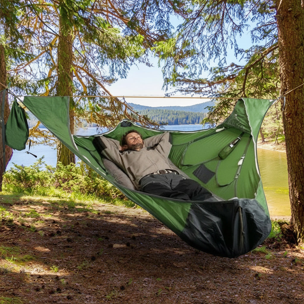 Flat Camping Hammock – Bug-Free Comfort Anywhere Outdoors