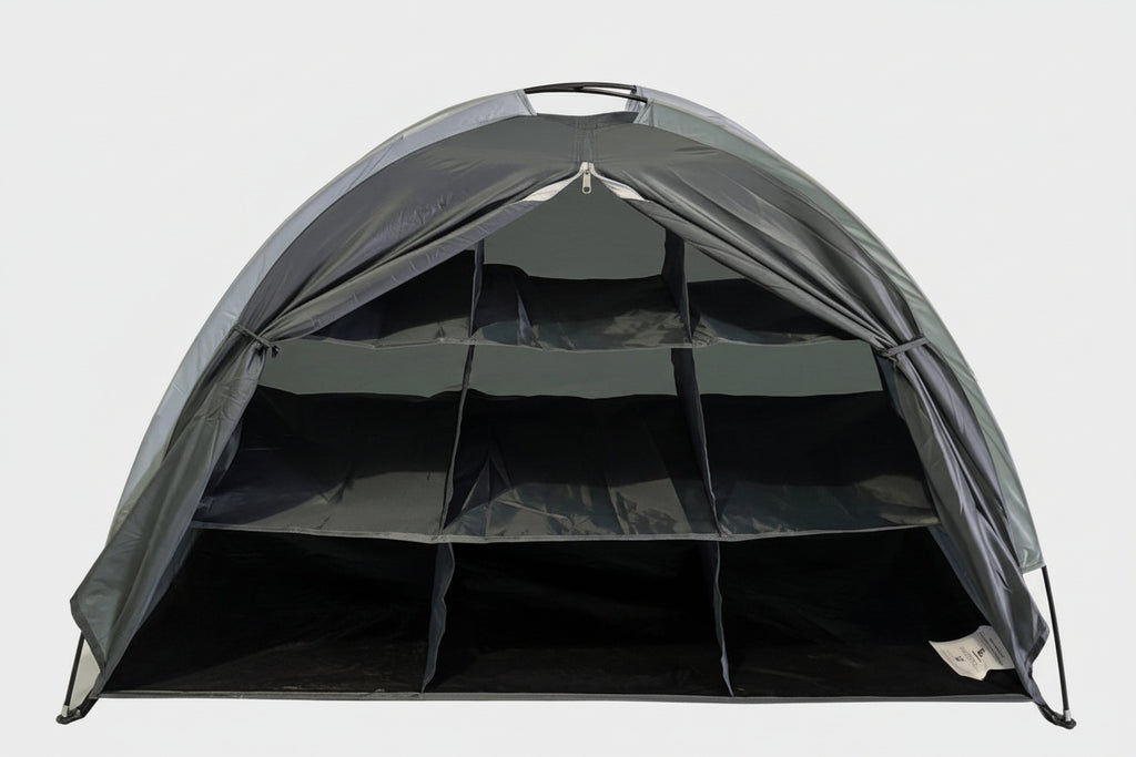 Aufbewahrungszelt fürs Outdoor-Camping – Einfache Organisation überall